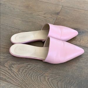Pink Everlane slides